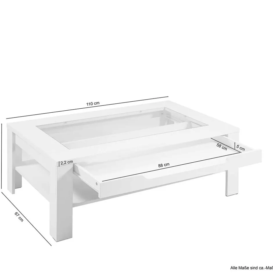 Pharao24 Couchtisch Viantosa> Wohnzimmertisch|Glastische