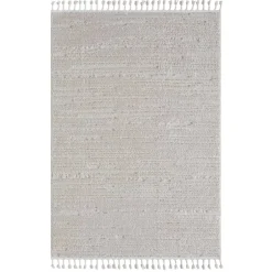 Teppiche*Pharao24 Cremeweißer Teppich Yemla