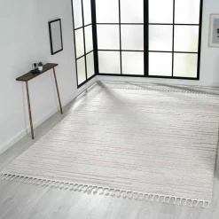 Teppiche*Pharao24 Cremeweißer Teppich Yemla