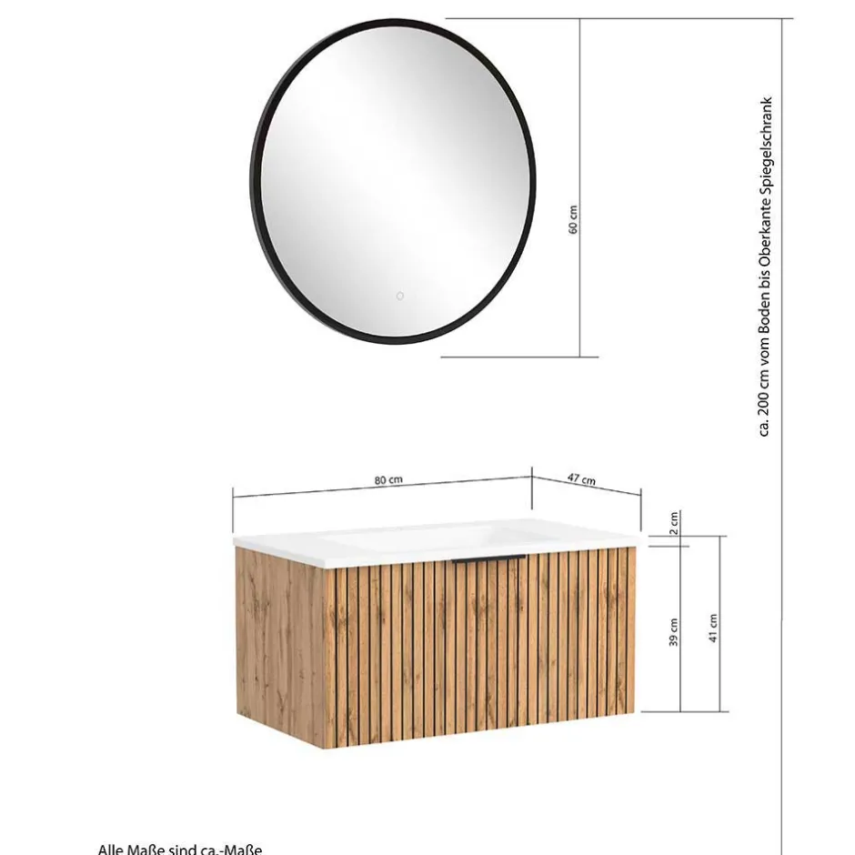 Badmöbel Sets*Pharao24 Design Badezimmermöbel Set Cadama
