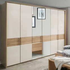 Pharao24 Design Kleiderschrank Veyfas> Massivholz Kleiderschränke