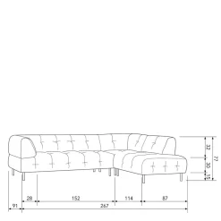 Polstermöbel|Wohnzimmercouch*Pharao24 Design Polsterecke Reander