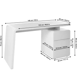 Pharao24 Design Schreibtisch Utony><noscript><img width=