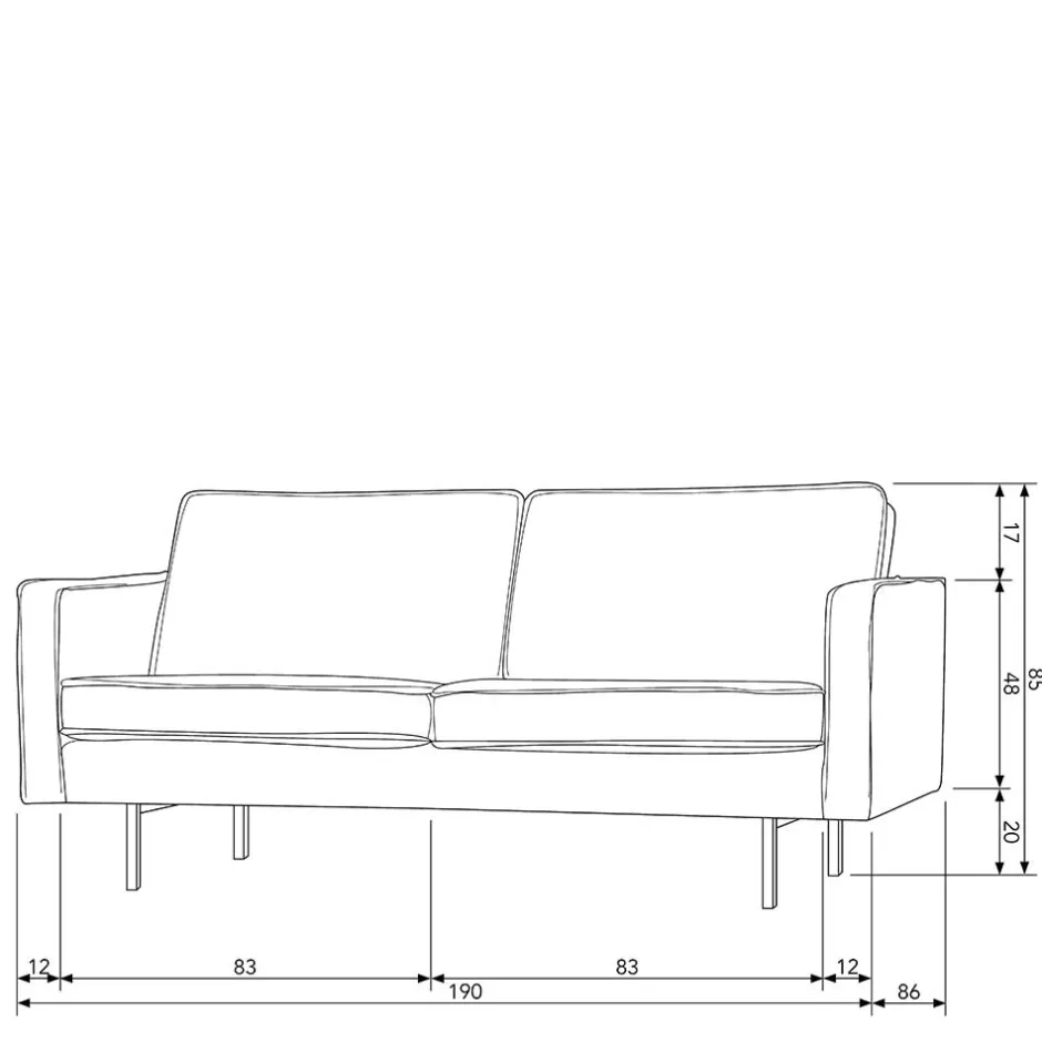Wohnzimmercouch|Einzelsofa*Pharao24 Design Sofa Domago