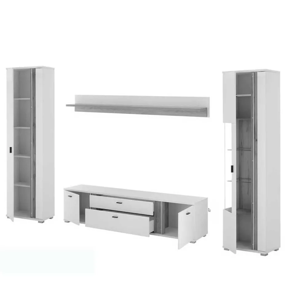 Pharao24 Design Wohnwand Luzillo> Wohnwand 300 Cm|Moderne Wohnwände