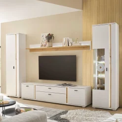 Pharao24 Design Wohnwand Luzillo> Wohnwand 300 Cm|Moderne Wohnwände