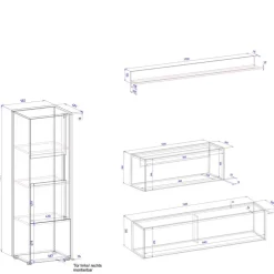 Pharao24 Design Wohnwand mit Schreibtisch Rascian><noscript><img width=