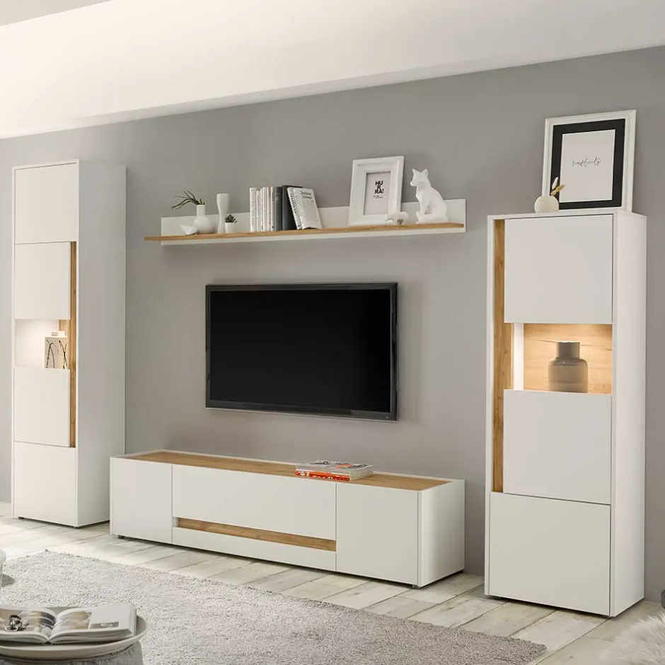 Wohnwand 250 Cm|Moderne Wohnwände*Pharao24 Design Wohnwand Rascian