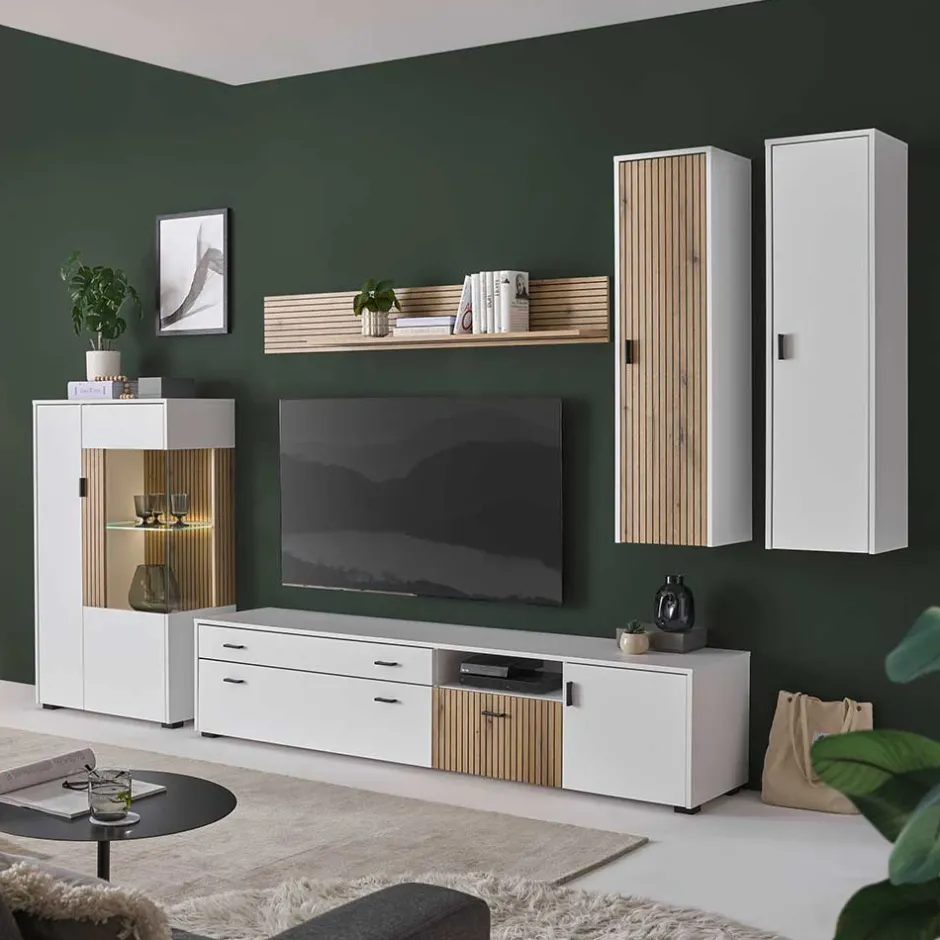 Pharao24 Design Wohnwand Saladd> Wohnwand 300 Cm|Moderne Wohnwände