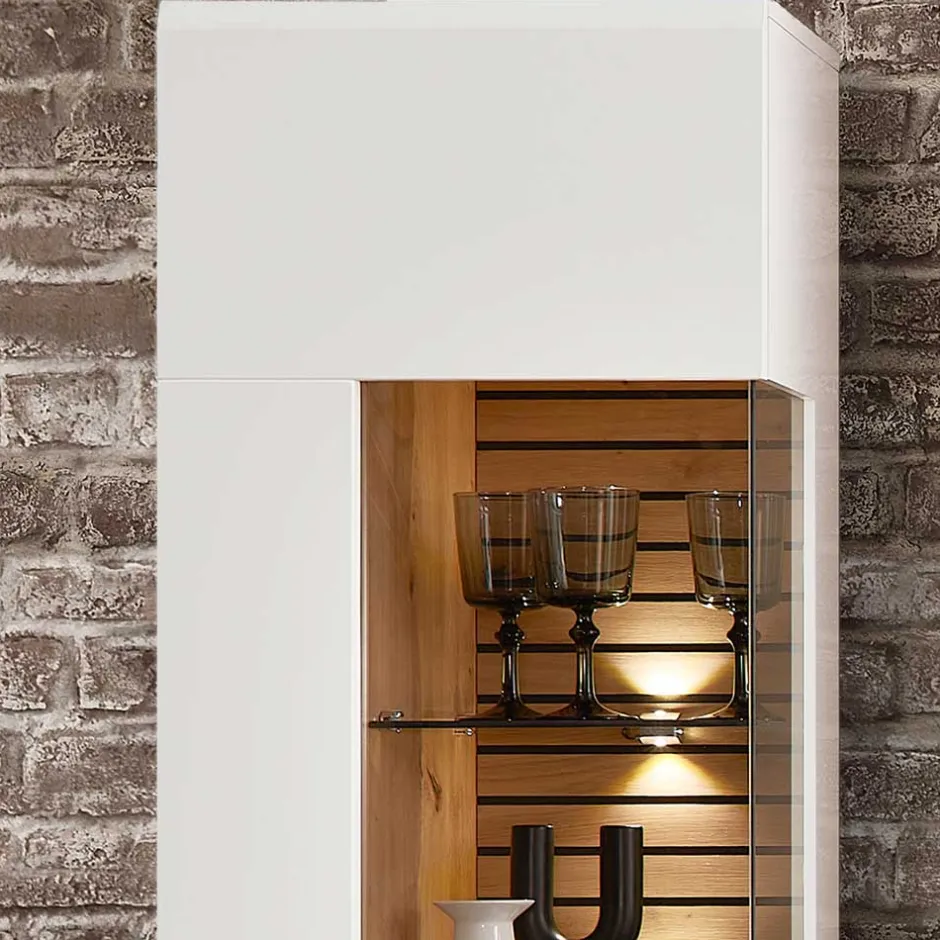 Pharao24 Design Wohnwand zweifarbig Luzie> Wohnwand 250 Cm|Moderne Wohnwände