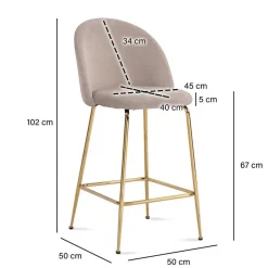 Barhocker|Küchenhocker*Pharao24 Designbarhocker Navua