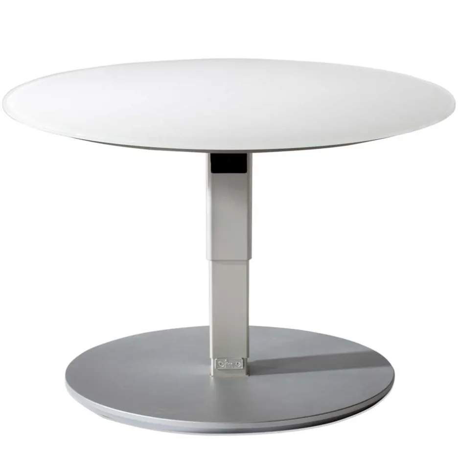 Pharao24 Designcouchtisch rund Ulian> Wohnzimmertisch|Glastische