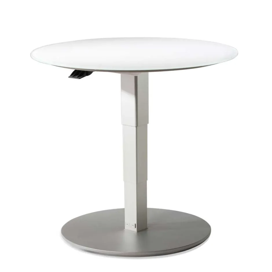 Pharao24 Designcouchtisch rund Ulian> Wohnzimmertisch|Glastische