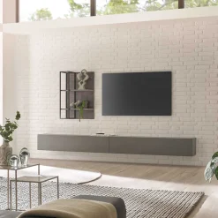 Moderne Wohnwände|Wohnwand 300 Cm*Pharao24 Designer Wohnwand Hanniba