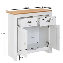 Küchenkommode|Flurkommoden*Pharao24 Dielen Kommode Conory