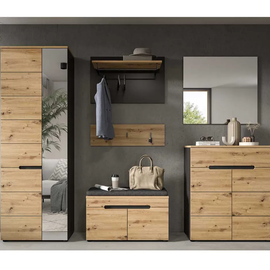 Pharao24 Dielenkleiderschrank Alexandro> Dielenschränke