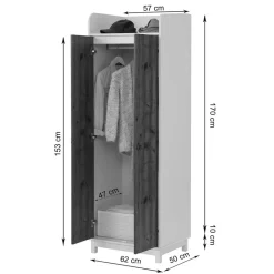 Dielenschränke*Pharao24 Dielenkleiderschrank Sacrala