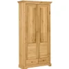Massivholz Schränke|Dielenschränke*Pharao24 Dielenkleiderschrank Yarus