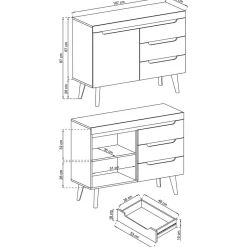 Flurkommoden*Pharao24 Dielenkommode Tomya