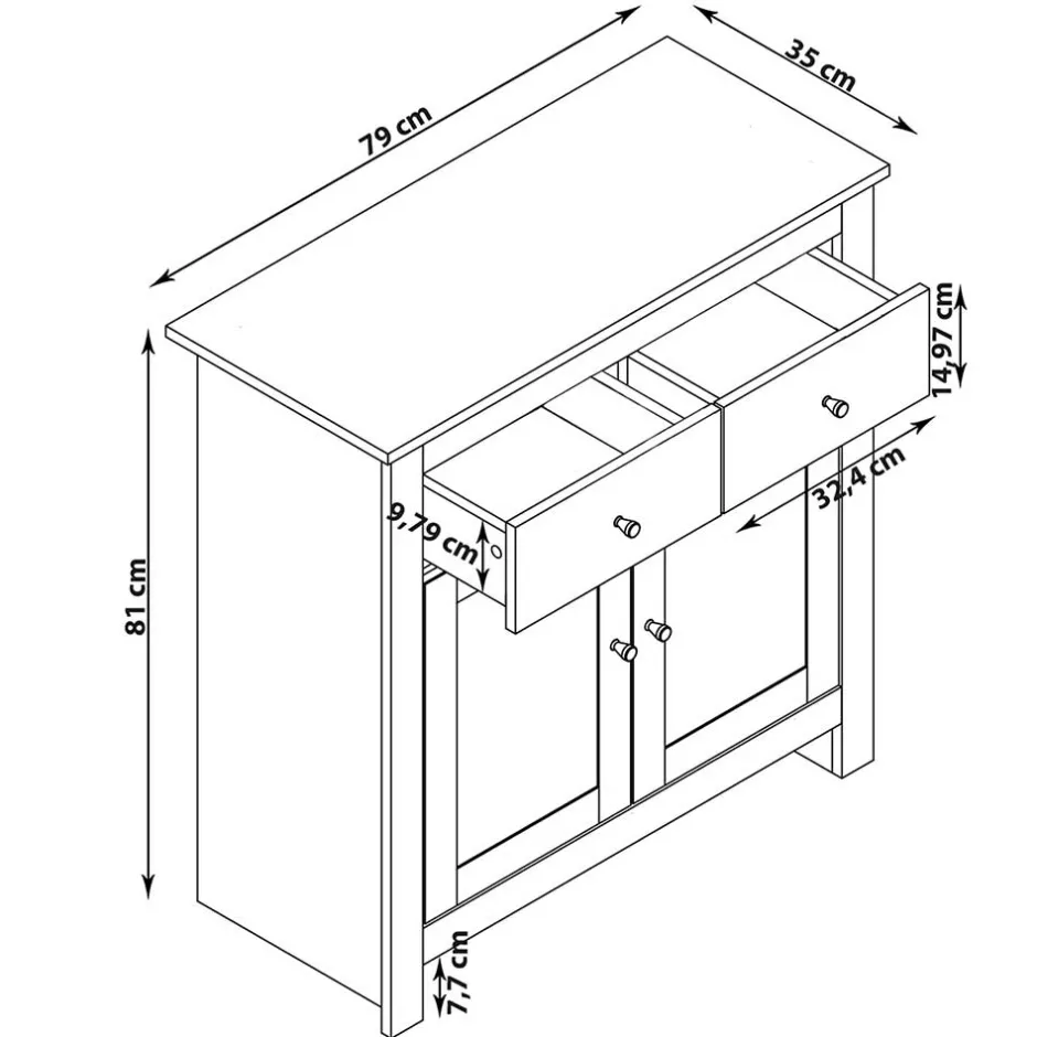 Pharao24 Dielenkommode Vulima> Flurkommoden