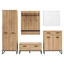 Pharao24 Dielenmöbel Set Apyras> Garderobensets