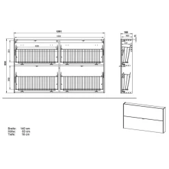Garderobensets*Pharao24 Dielenmöbel Set Lastania