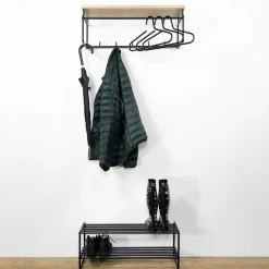 Pharao24 Dielenmöbel Set Valnussa> Garderobensets