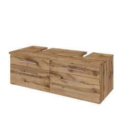 Waschbeckenunterschränke|Badezimmerschränke*Pharao24 Doppel Waschbeckenschrank Besdos