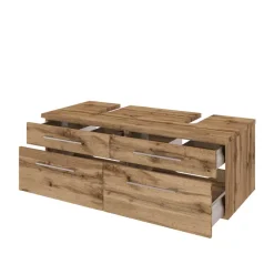 Waschbeckenunterschränke|Badezimmerschränke*Pharao24 Doppel Waschbeckenschrank Besdos