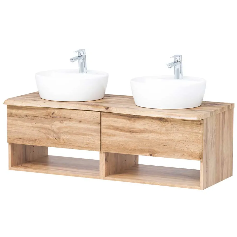 Waschbeckenunterschränke*Pharao24 Doppel Waschtischschrank Vressa