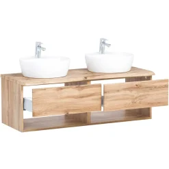 Waschbeckenunterschränke*Pharao24 Doppel Waschtischschrank Vressa