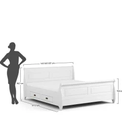 Doppelbetten|Massivholzbetten*Pharao24 Doppelbett Aluko