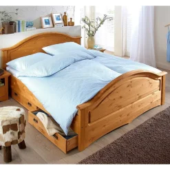 Massivholzmöbel|Funktionsbetten*Pharao24 Doppelbett Delian