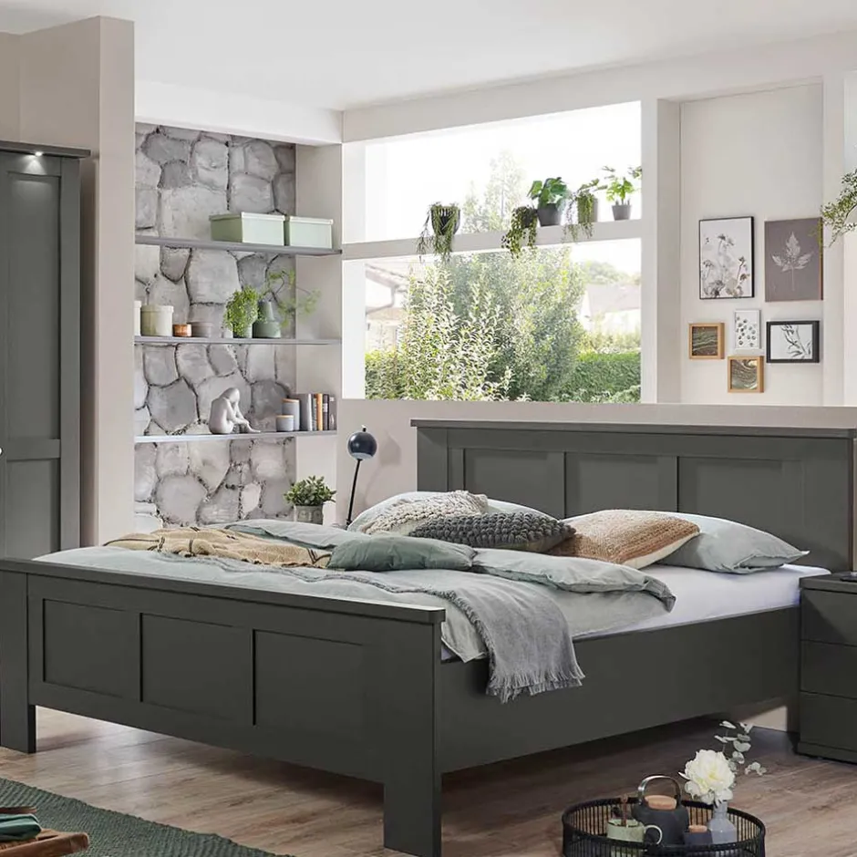 Komfortbetten|Betten In Übergröße*Pharao24 Doppelbett Dunkelgrau Hierro