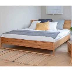 Doppelbetten|Massivholzbetten*Pharao24 Doppelbett Eiche geölt Kojas
