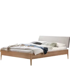 Pharao24 Doppelbett Eiche hell Ashela> Doppelbetten|Massivholzbetten