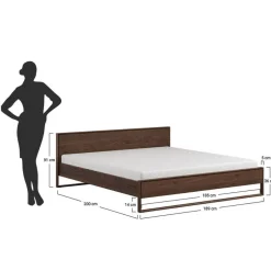 Massivholzbetten*Pharao24 Doppelbett Hedisca