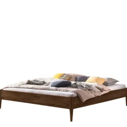 Doppelbetten|Massivholzbetten*Pharao24 Doppelbett ohne Kopfteil Ochorio