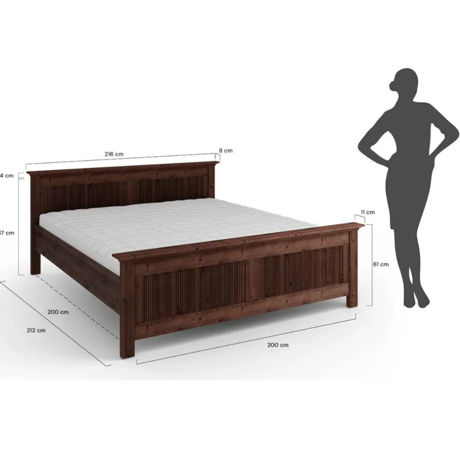 Pharao24 Doppelbett Phelix> Doppelbetten|Massivholzbetten