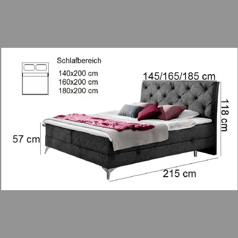 Funktionsbetten|Schubkastenbetten*Pharao24 Doppelbett Siontina