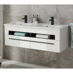 Waschbeckenunterschränke*Pharao24 Doppelwaschtisch Fricossa