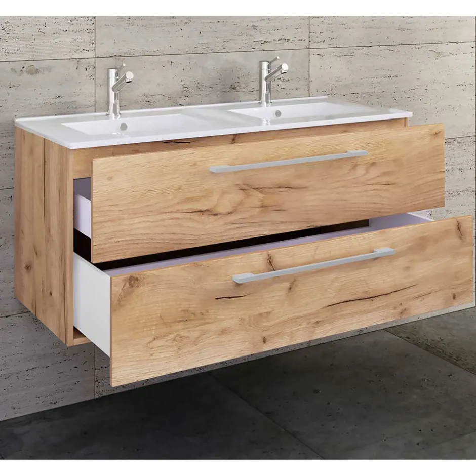 Waschbeckenunterschränke*Pharao24 Doppelwaschtisch Lasina