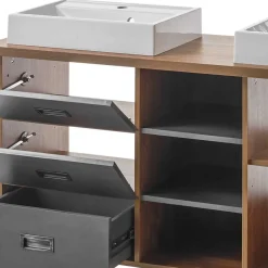 Waschbeckenunterschränke*Pharao24 Doppelwaschtisch Verjan