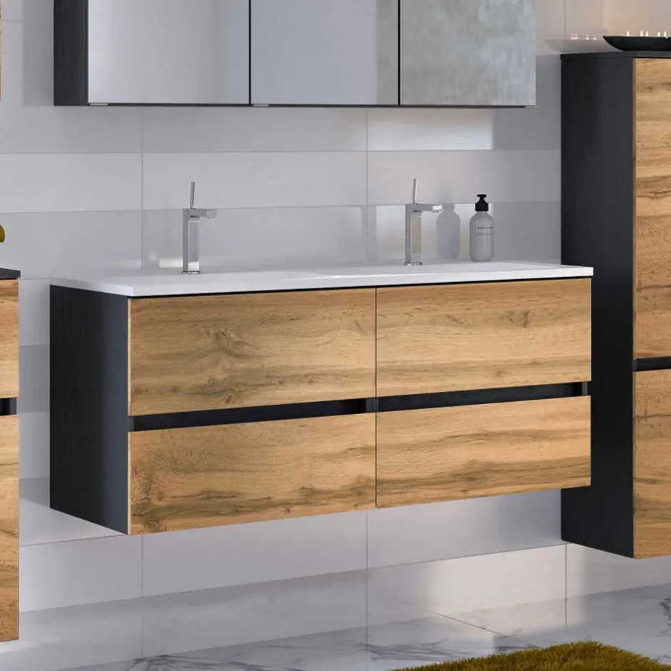 Waschbeckenunterschränke*Pharao24 Doppelwaschtisch Vimmos