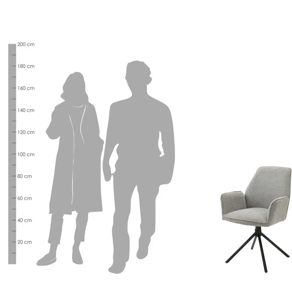 Pharao24 Drehbare Esstisch Stuehle Cadona> Armlehnstühle