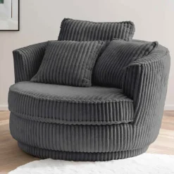 Wohnzimmer Sessel*Pharao24 Drehbarer Big Sessel Tresema