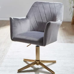 Bürostuhl*Pharao24 Drehstuhl mit Armlehnen Moranna