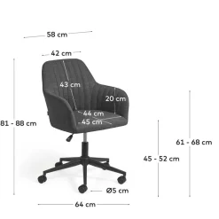 Bürostuhl*Pharao24 Drehstuhl mit Armlehnen Triumph
