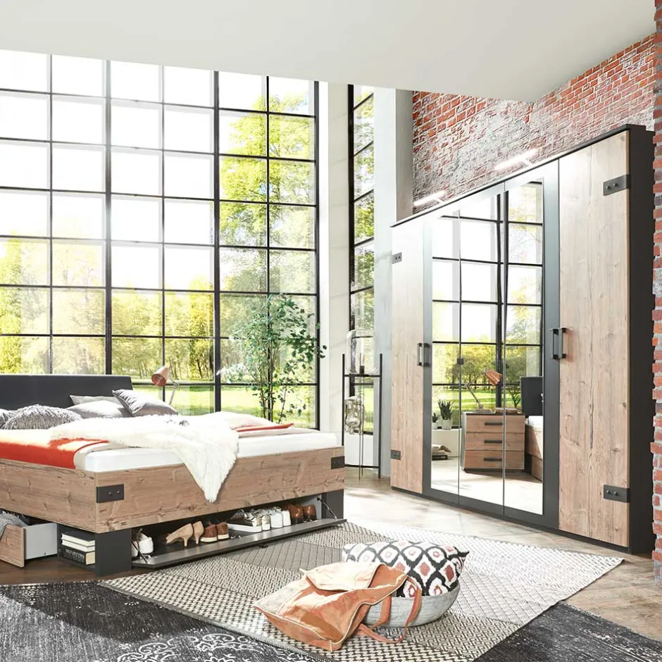 Drehtürenschränke*Pharao24 Drehtürenkleiderschrank Vedra