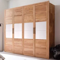 Massivholz Kleiderschränke*Pharao24 Drehtürenkleiderschrank Zeus